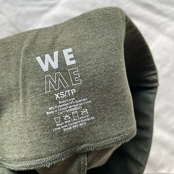 WE OVER ME Synergy Leggings Green Olive Pink XS - Picture 10 of 10
